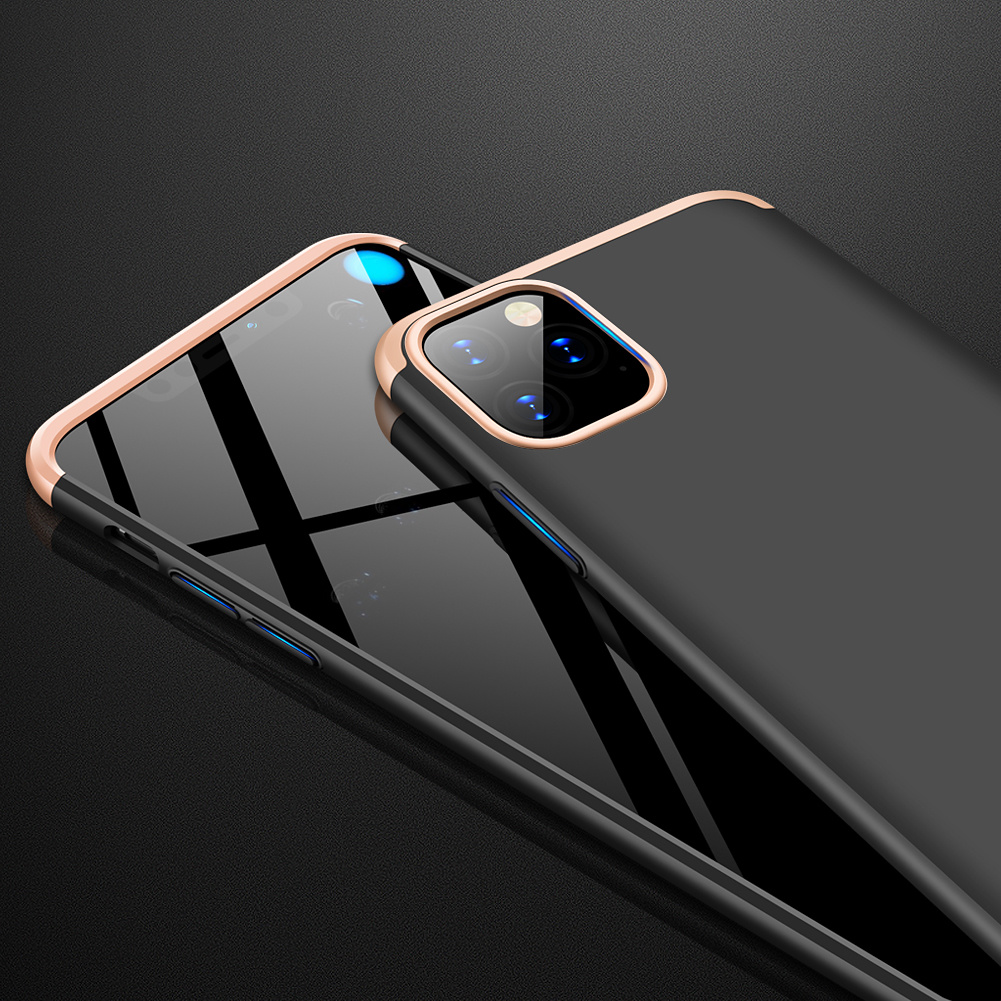 3-delat skal till iPhone 11 Pro, guld/svart