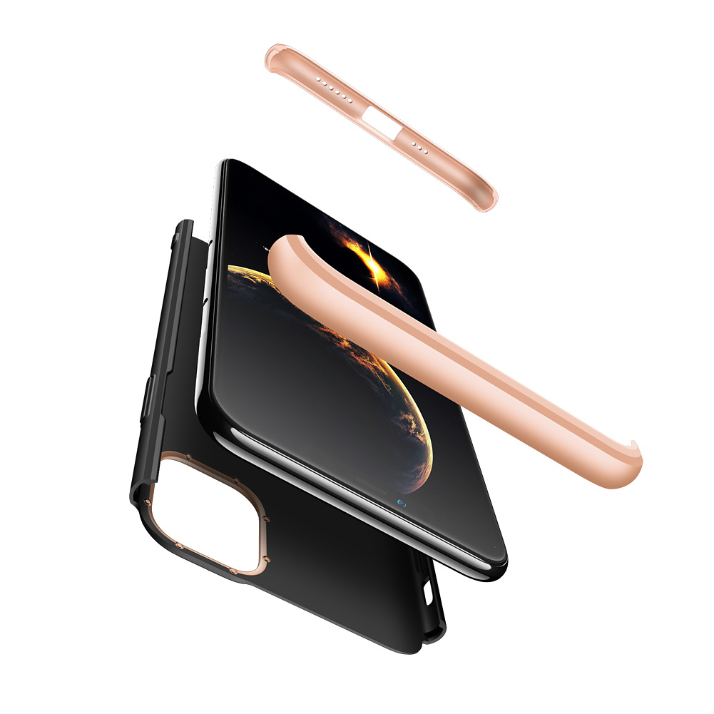 3-delat skal till iPhone 11 Pro, guld/svart