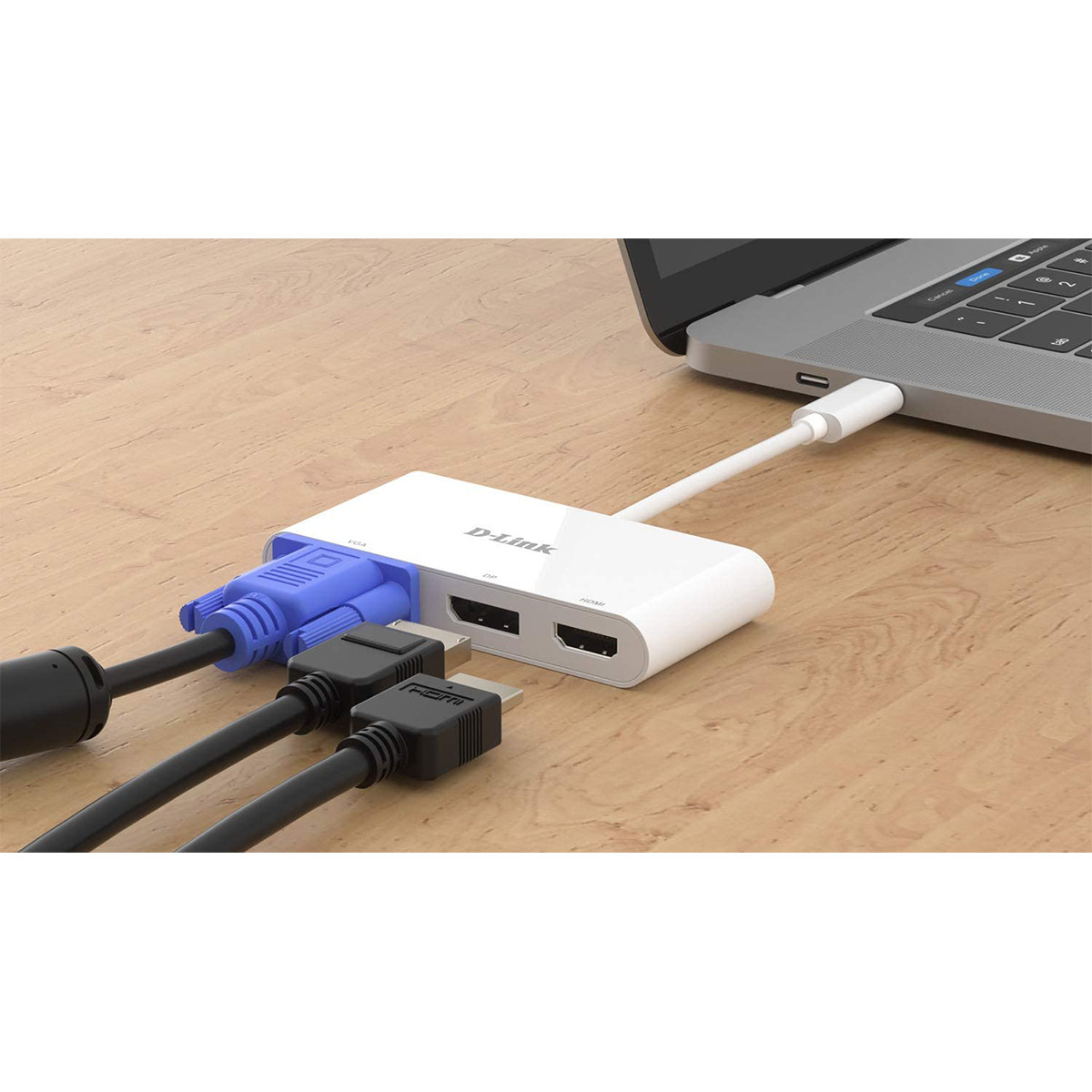 3-in-1 USB-C to HDMI/VGA/DisplayPort Adapter