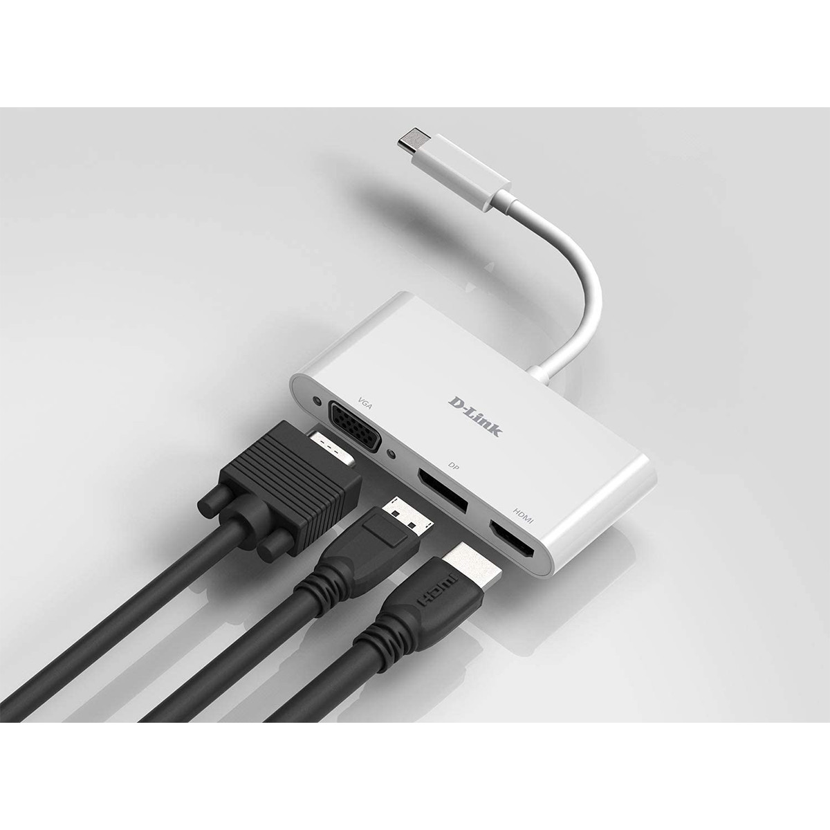 3-in-1 USB-C to HDMI/VGA/DisplayPort Adapter