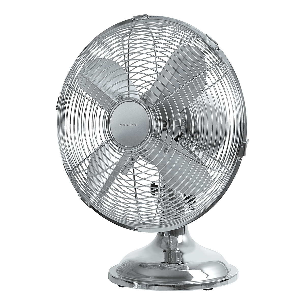 30 cm metal table fan, chrome