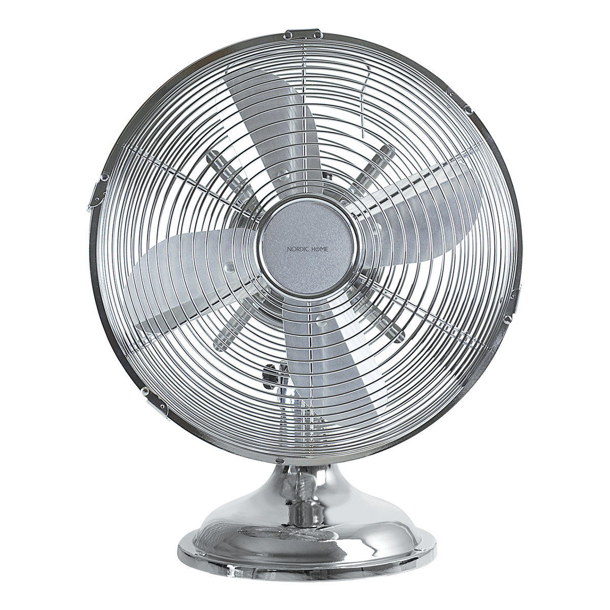 30 cm metal table fan, chrome