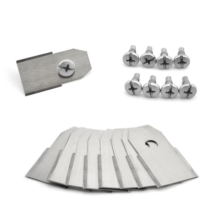 30-pack standardknivar för Husqvarna, Gardena, rostfria