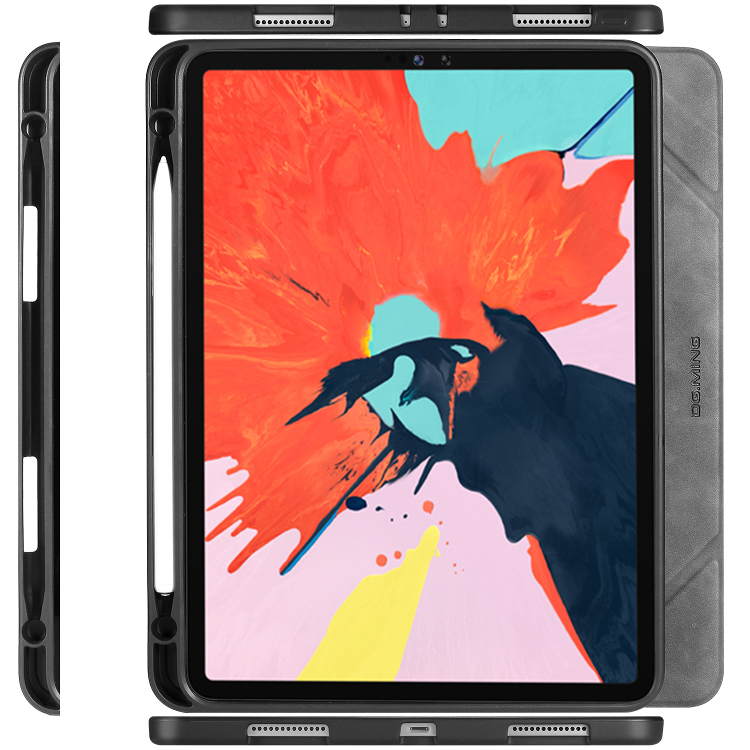 DG.MING Retro Style fodral till iPad Pro 11 (2020), grå