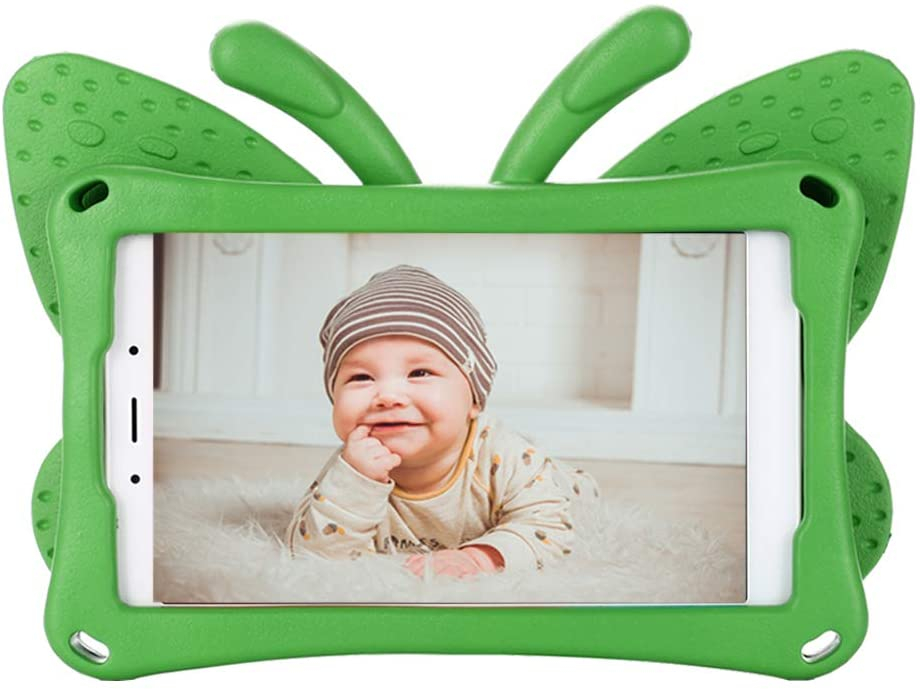 Fjärilsformat barnfodral, Samsung Tab A 8.0, grön