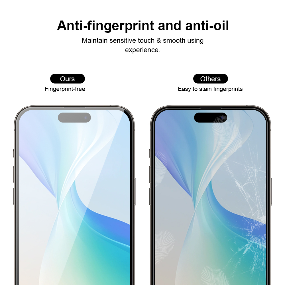 Skärmskydd i härdat glas till iPhone 16 Pro Max, 9H, 0.33mm