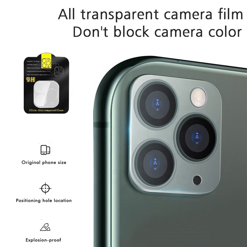 3D-böjt kameralins-skydd i härdat glas till iPhone 12 Pro