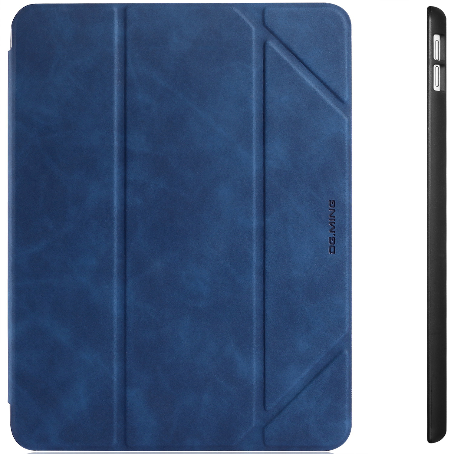 DG.MING Retro Style fodral till iPad 10.2 (2019-2021), blå
