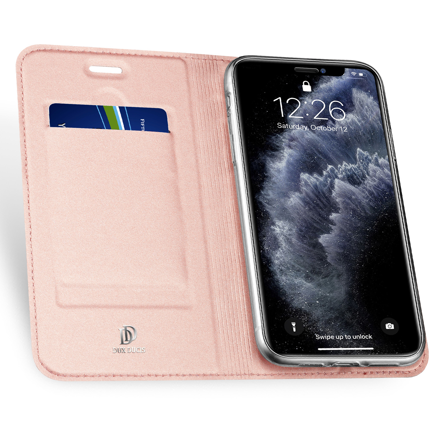 DUX DUCIS Skin Pro Series Flip Wallet, iPhone 11 Pro Max, pink