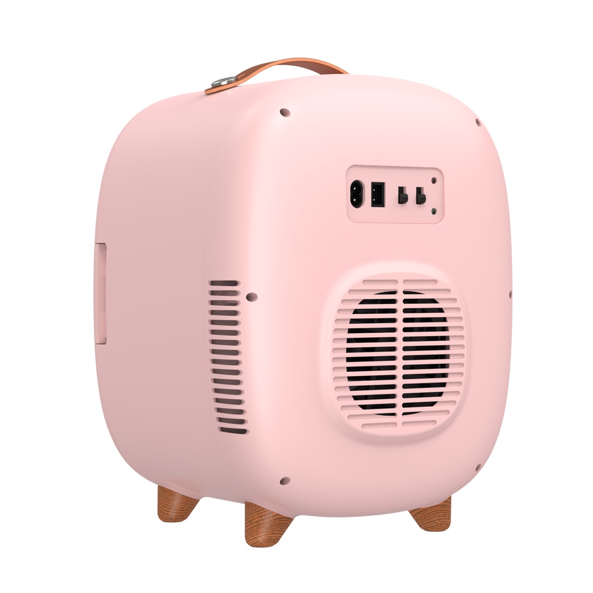 Baseus Zero Space Minikylskåp med värmefunktion, 8L, 60W, rosa