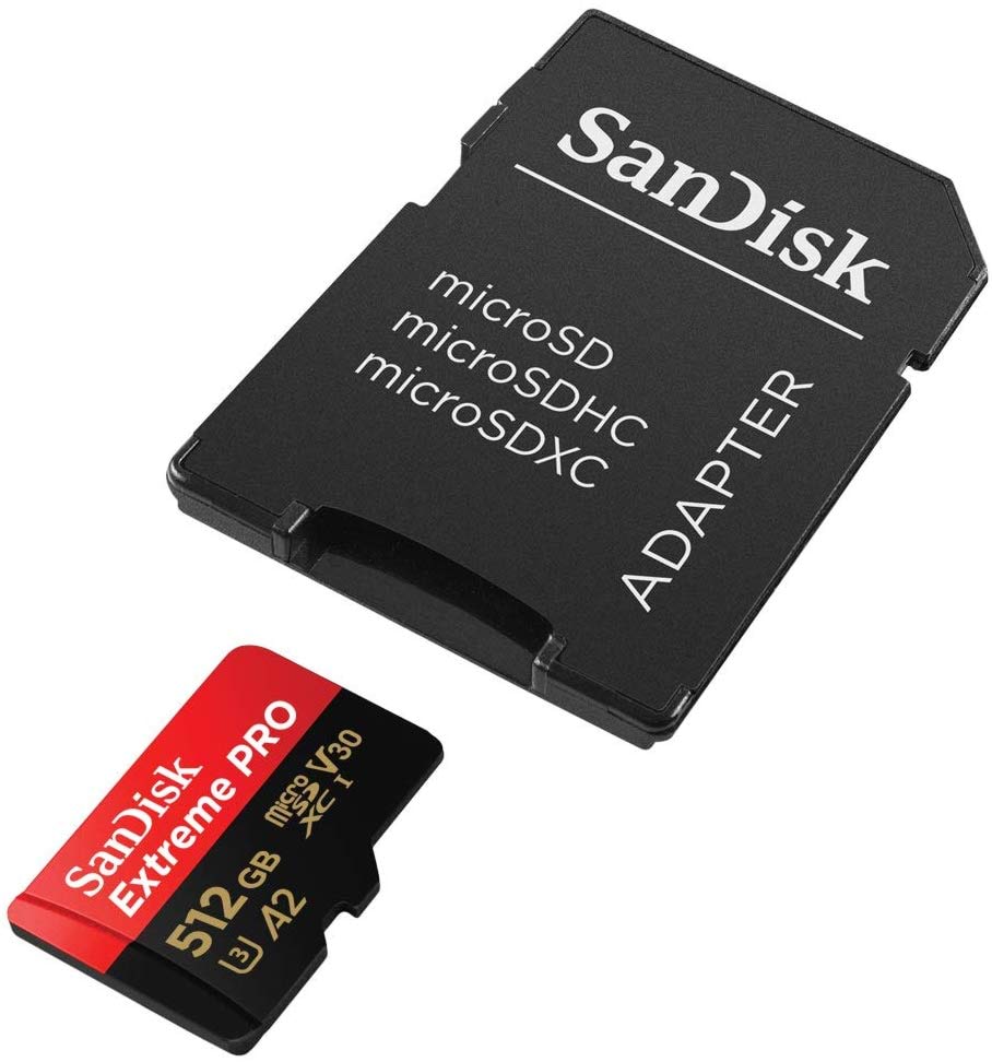 512GB SanDisk Extreme Pro MicroSDXC 200MB/s A2