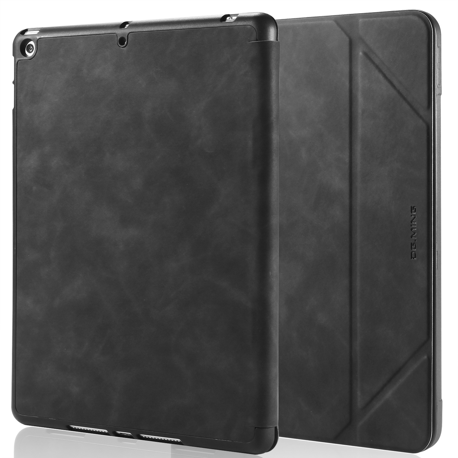 DG.MING Retro Style fodral till iPad 10.2 (2019-2021), svart