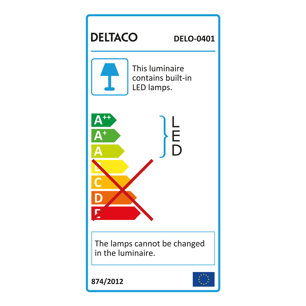 DELTACO Office LED bordslampa med trådlös laddare, 10W, 400lm