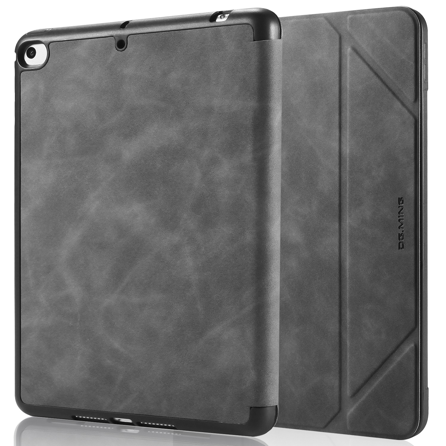 DG.MING Retro Style fodral till iPad Mini 4/5, grå