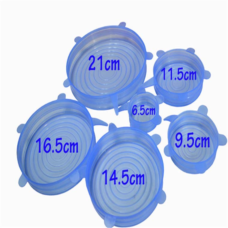 Flexibla silikonlock i olika storlekar, 6 delar