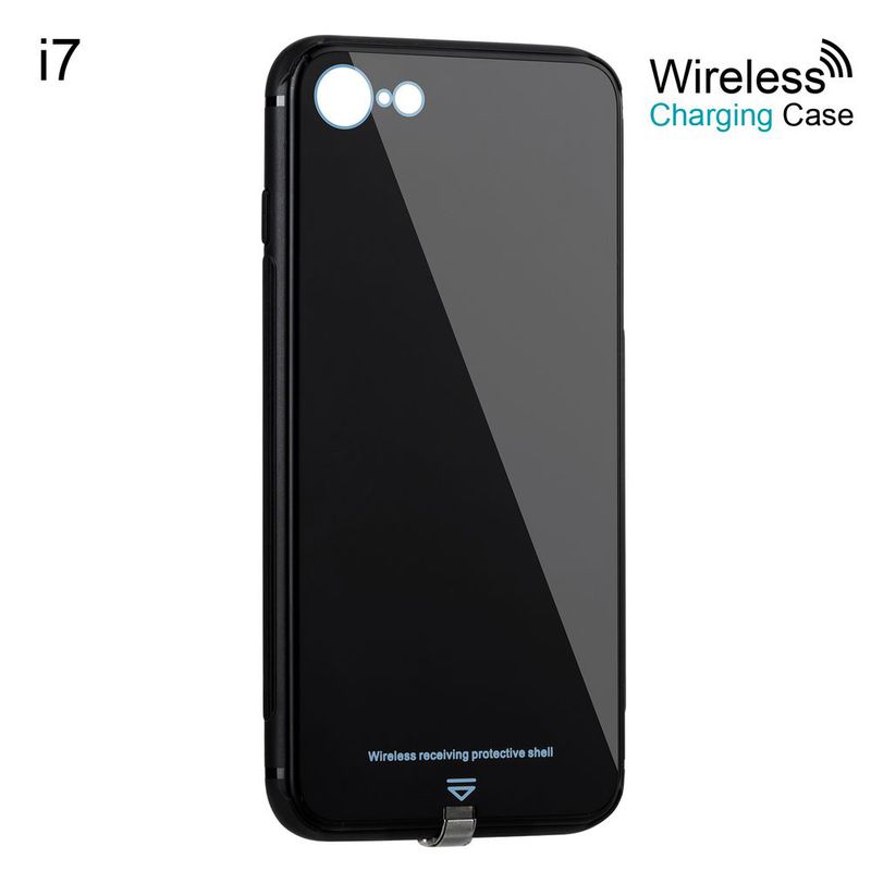 Skal för trådlös laddning till iPhone 7, svart