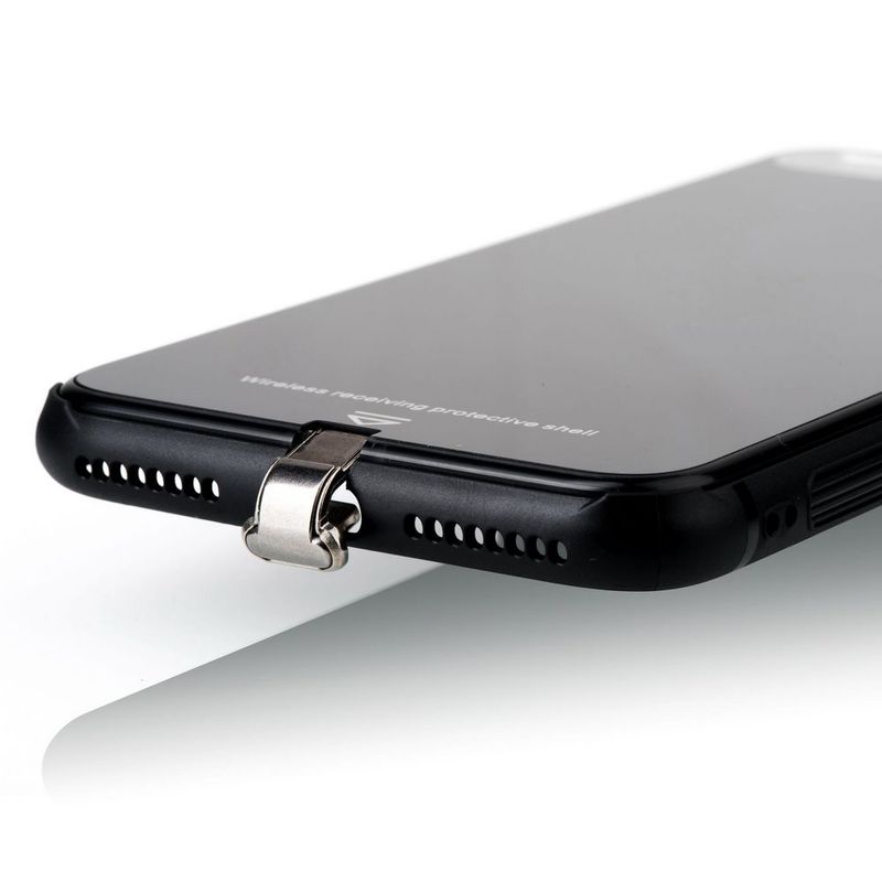 Skal för trådlös laddning till iPhone 7 Plus, svart