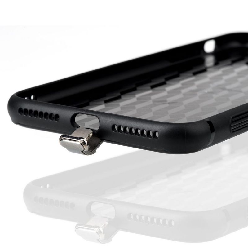 Skal för trådlös laddning till iPhone 7 Plus, svart