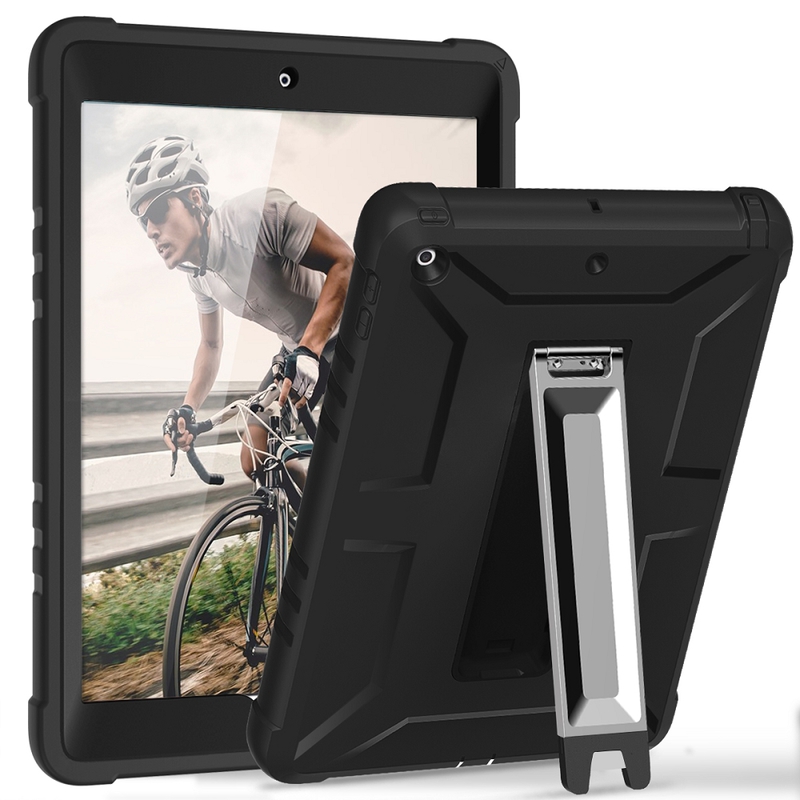 Stöttåligt skal med ställ, iPad 9.7 (2017-2018), svart