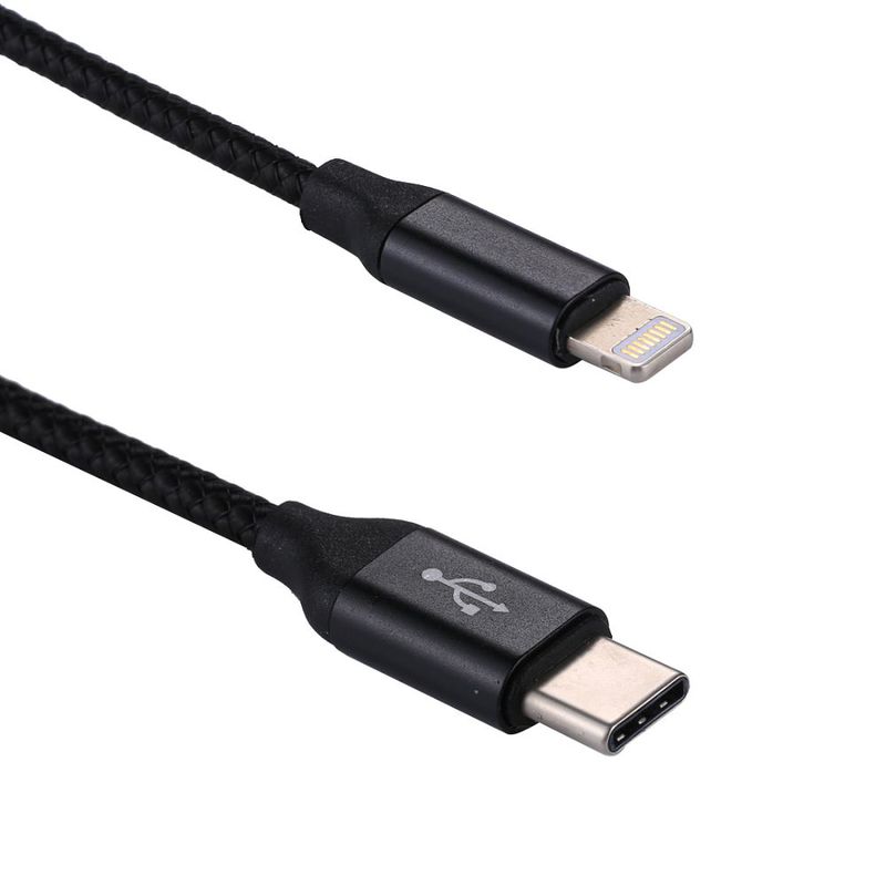 USB-C till lightning laddningskabel Apple, 1,2m- Svart