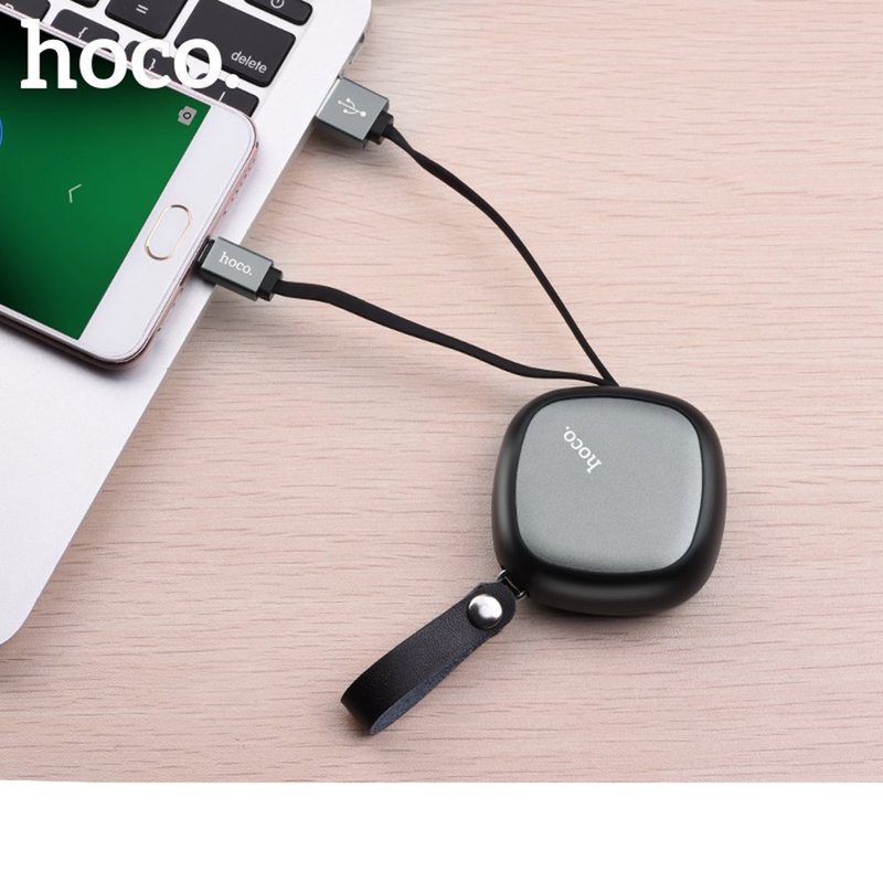 Hoco bärbar laddkabel USB-A till micro-USB, 0.9m