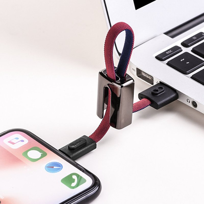 Hoco nyckelring portabel USB-A till lightning, 19cm