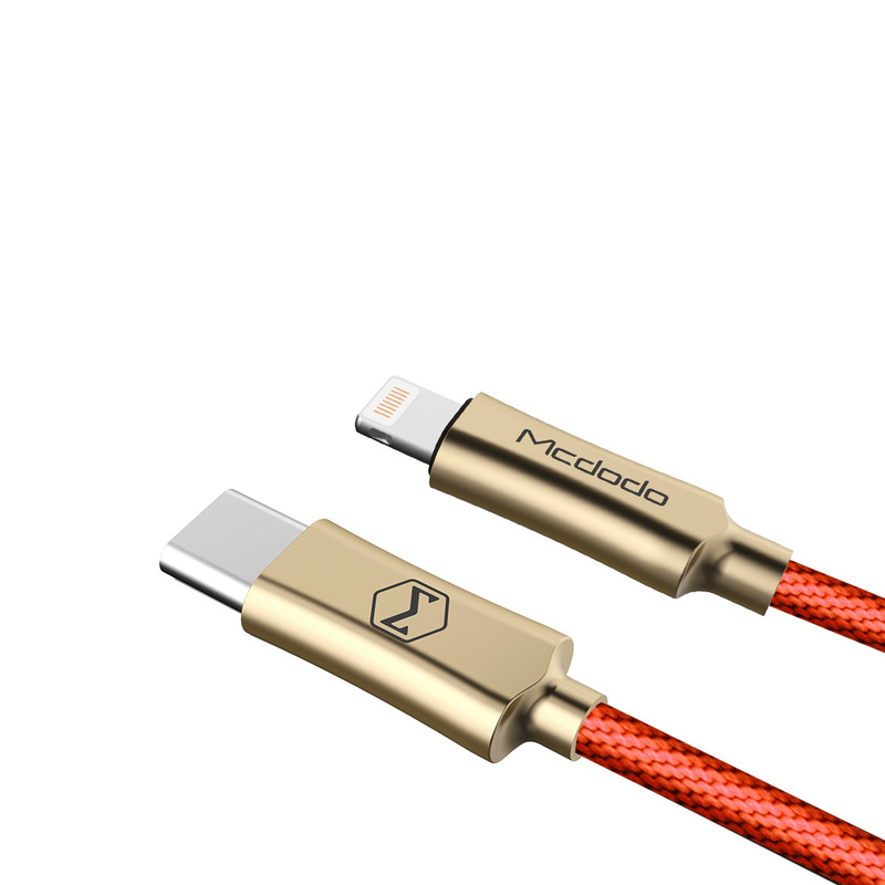 Mcdodo CA-499 USB-C till lightning 18W, iPhone 9/8 Plus, röd