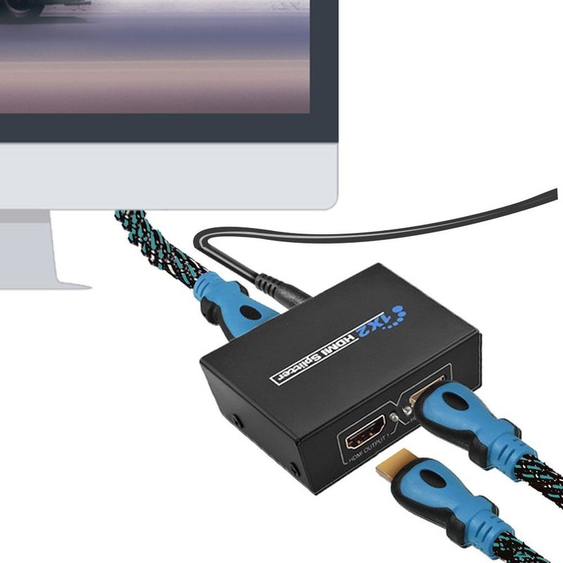 HDMI-splitter 1xHDMI till 2xHDMI, Full HD 1080p 3D