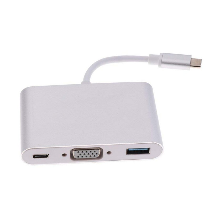 Adapter USB-C till VGA, USB-A, USB-C