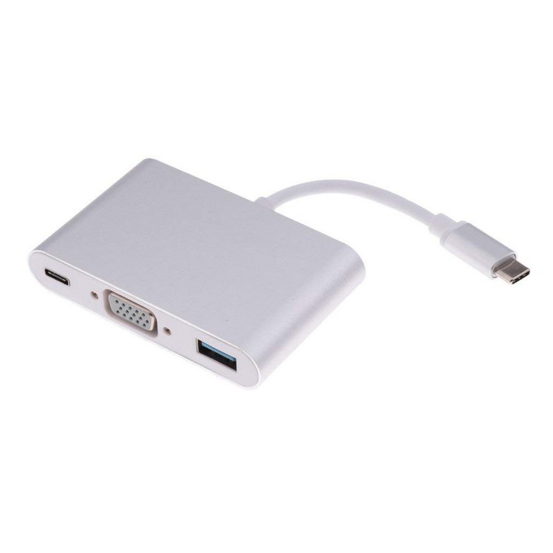 Adapter USB-C till VGA, USB-A, USB-C