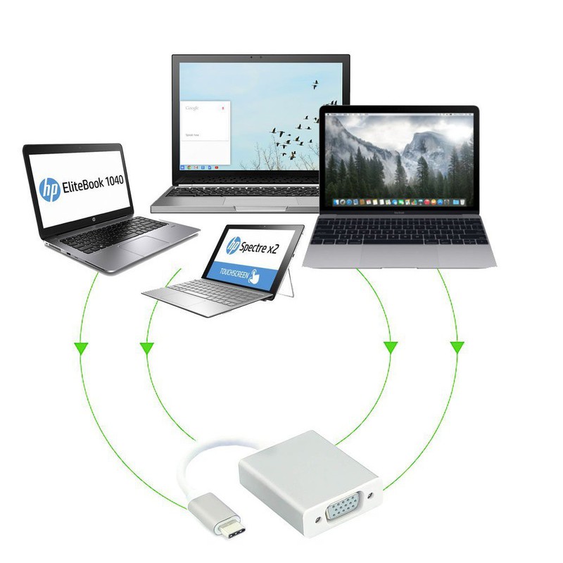 USB-C 3.1 till VGA-adapter