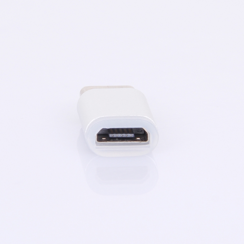 Universal synk adapter, Micro-USB till USB-C, silver
