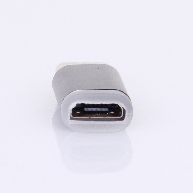 Universal synk adapter, Micro-USB till USB-C, svart