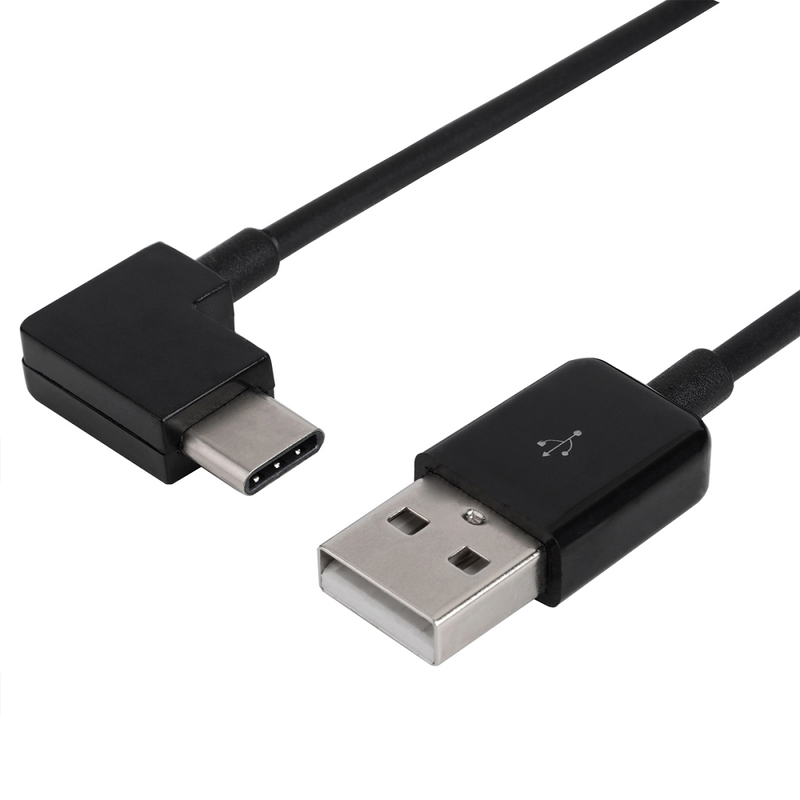 Vinklad USB-C till USB 2.0, 90°, 3m