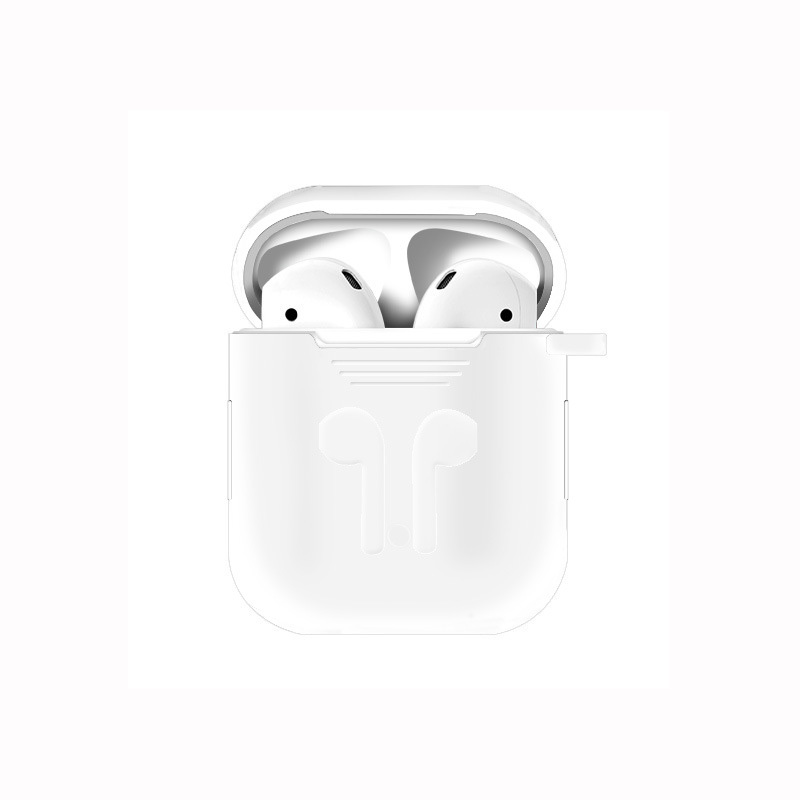 Skyddsfodral i silikon till Apple Airpods, vit