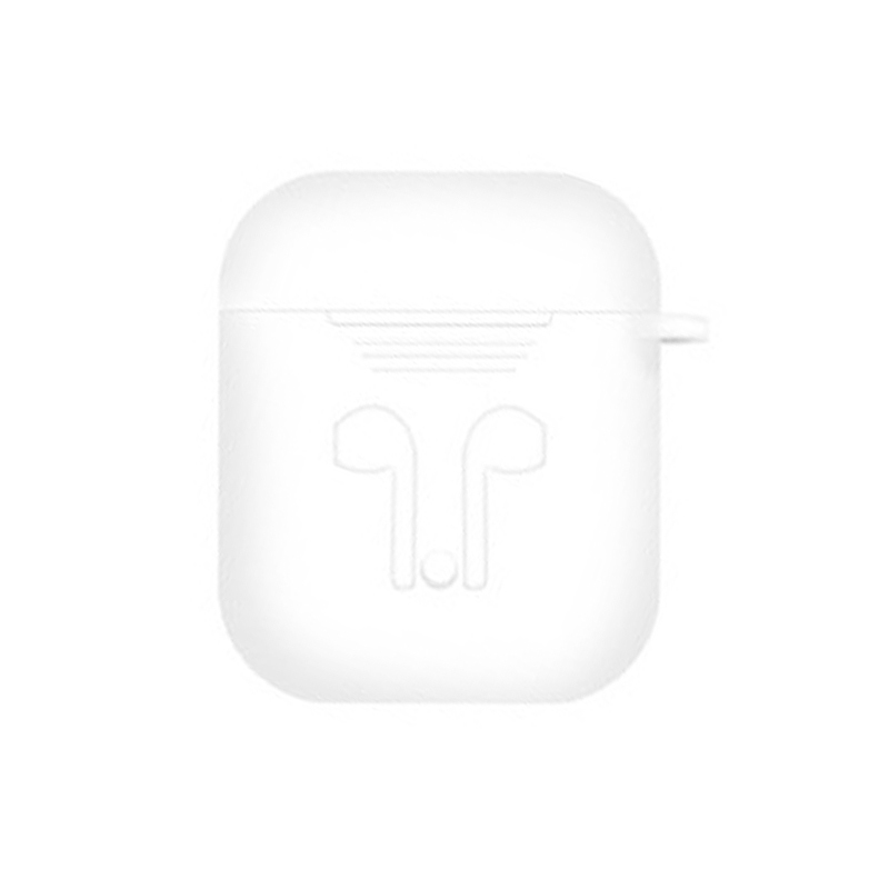 Skyddsfodral i silikon till Apple Airpods, vit