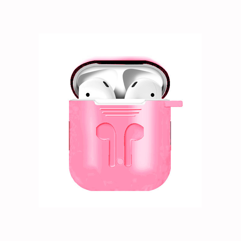 Skyddsfodral i silikon till Apple Airpods, rosa