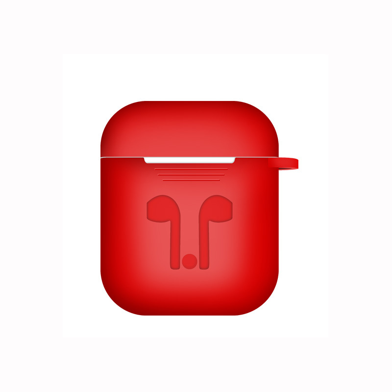 Skyddsfodral i silikon till Apple Airpods, röd