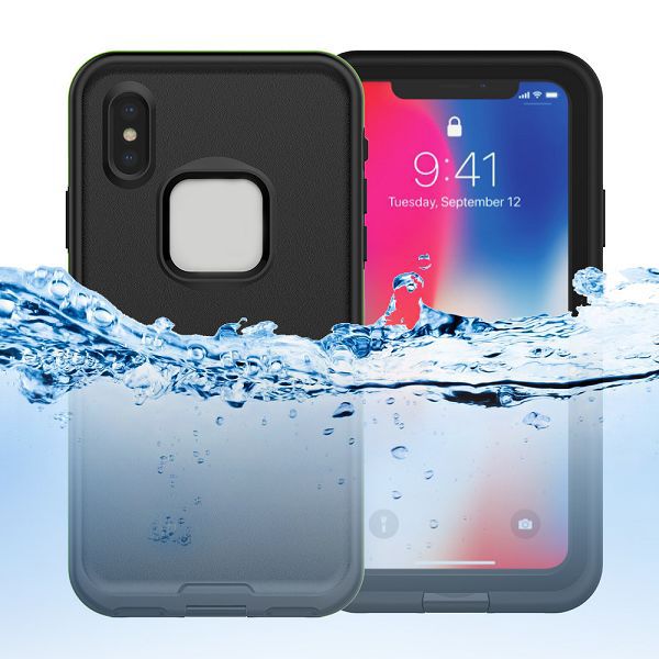 Vattentätt TPU skal till iPhone XS, svart