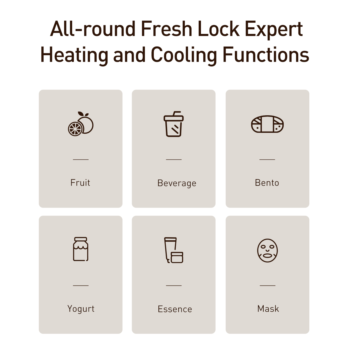 Baseus Zero Space Minikylskåp med värmefunktion, 8L, 60W, rosa