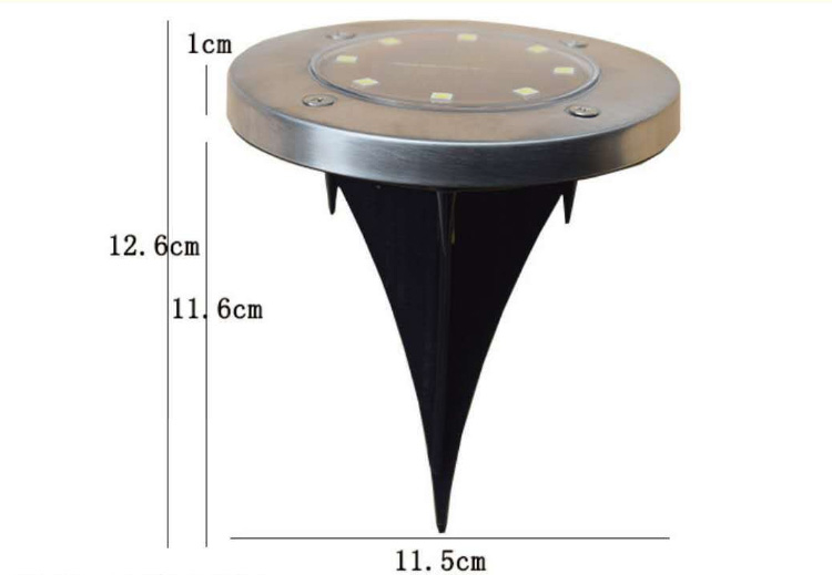 Solcellsdriven LED-lampa för utomhusbruk, 100lm, 4-pack