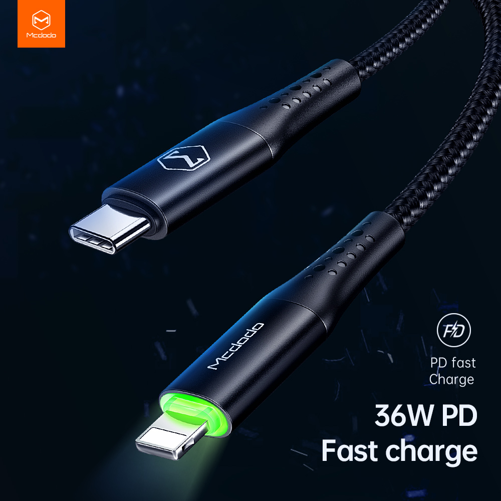 McDodo CA-7361 USB-C till Lightning, 3A, 1.8m