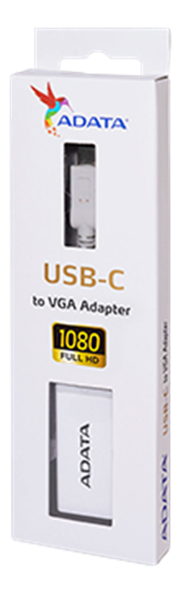 ADATA USB-C till VGA-adapter, 0.1m, vit