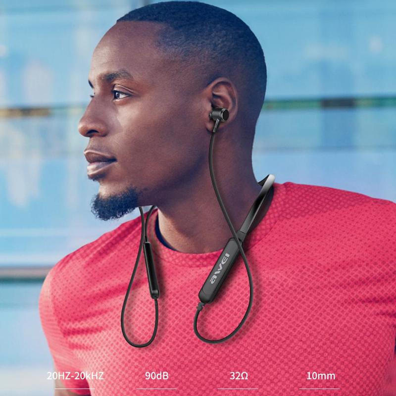 AWEI G30BL In-ear trådlösa hörlurar bluetooth med nackband