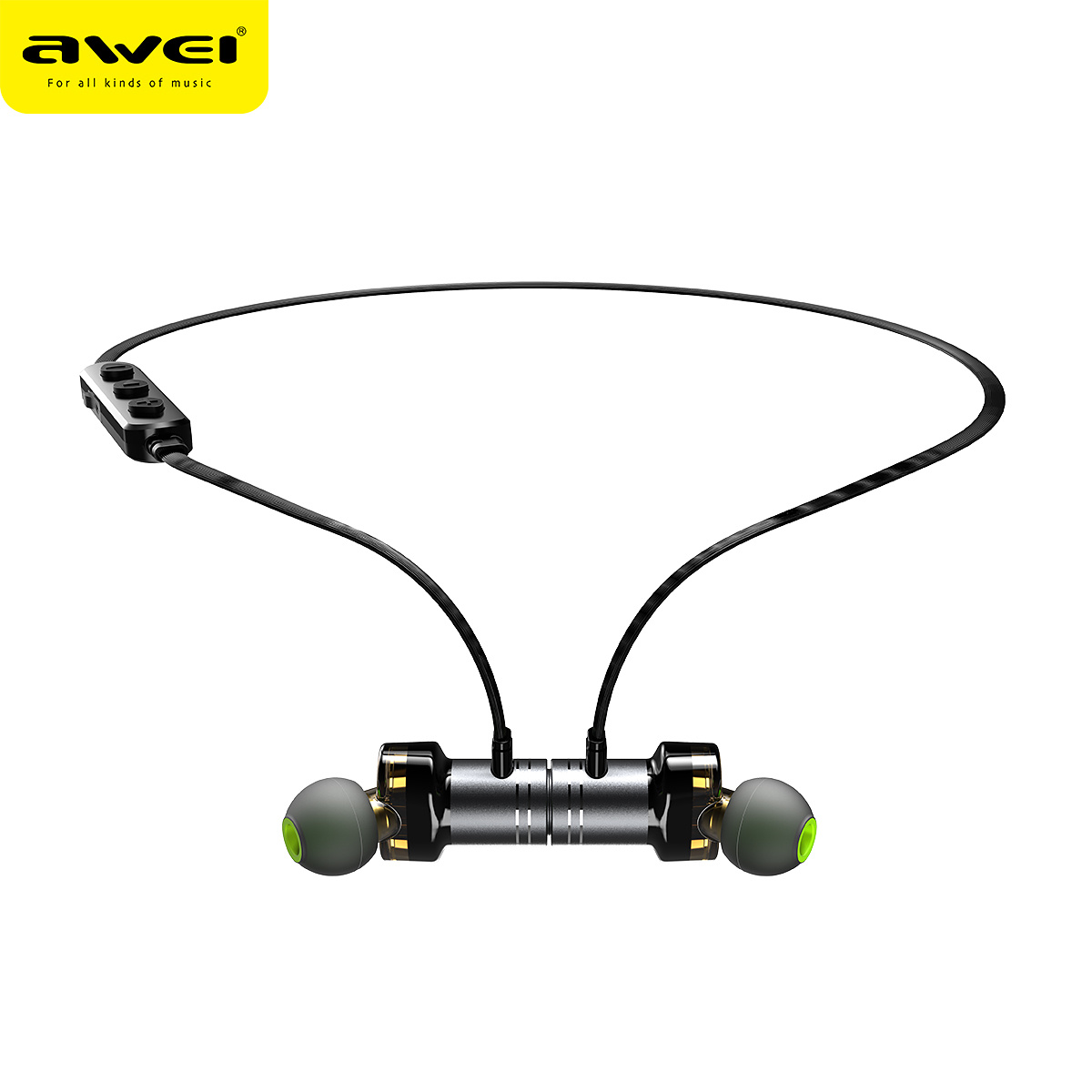 AWEI X670BL Vattentäta In-Ear hörlurar Bluetooth 4.2