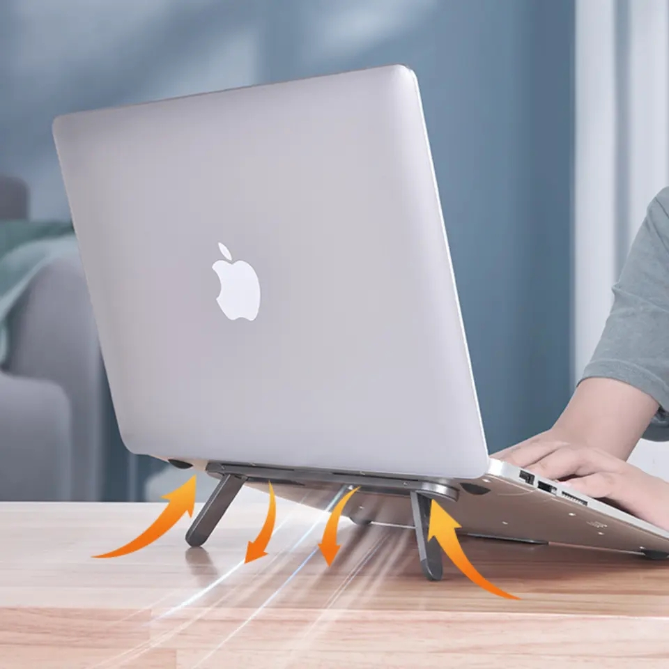 Vikbart laptopstöd i aluminium