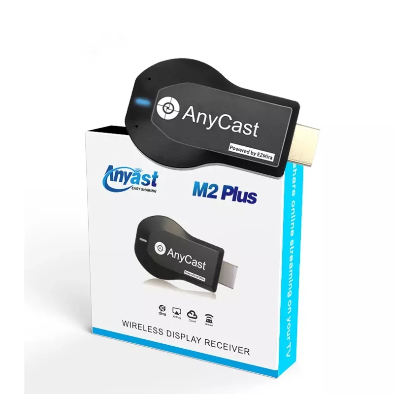 Anycast M2 Plus Anycast WiFi TV-mottagare, 1080P, svart