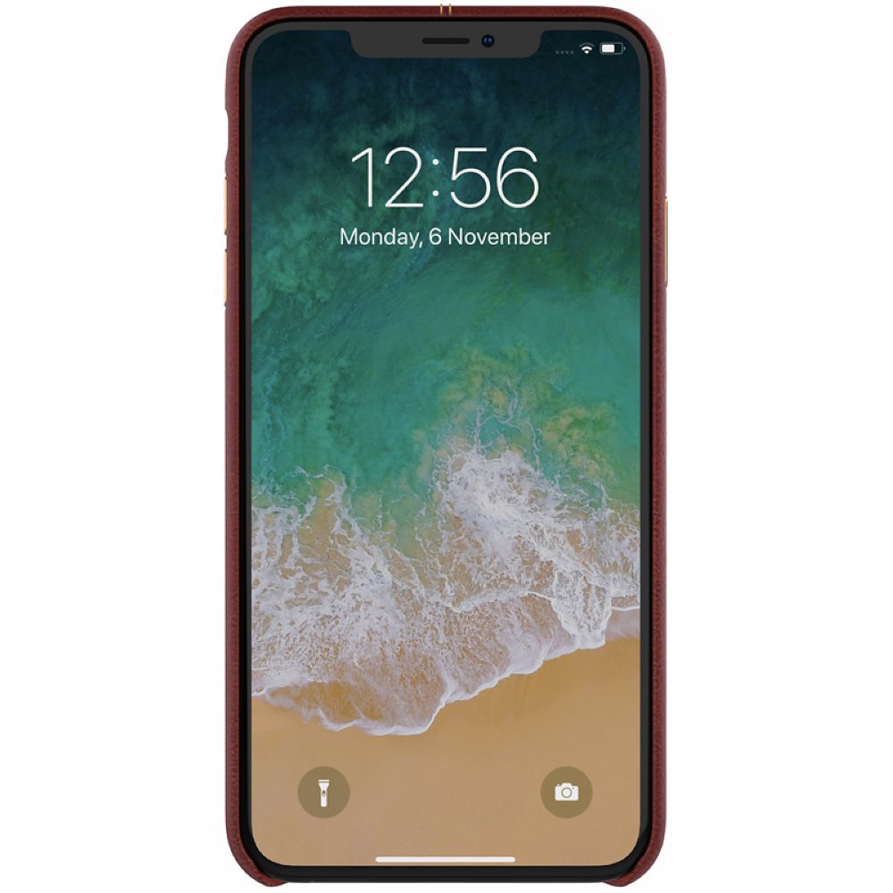 Nillkin PU skal för iPhone X/XS, brun