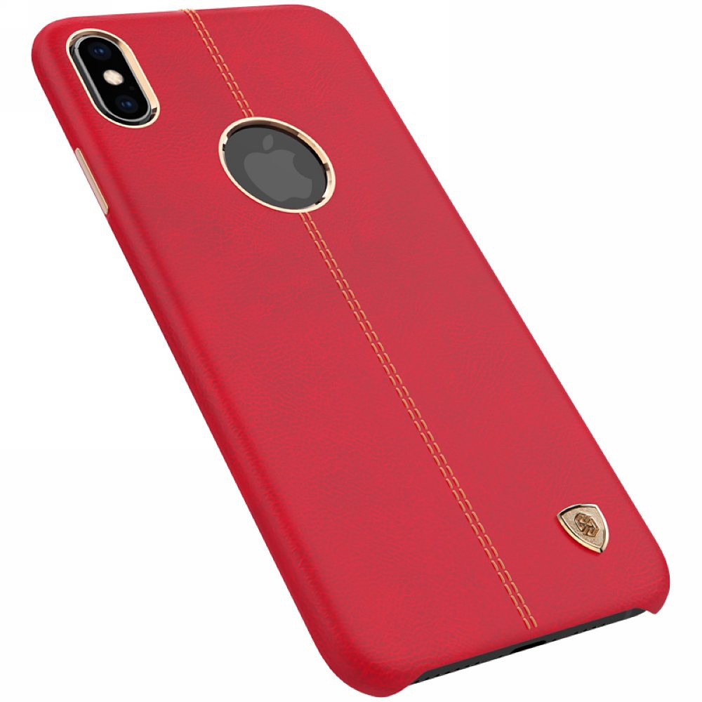 Nillkin PU skal för iPhone XS Max, röd