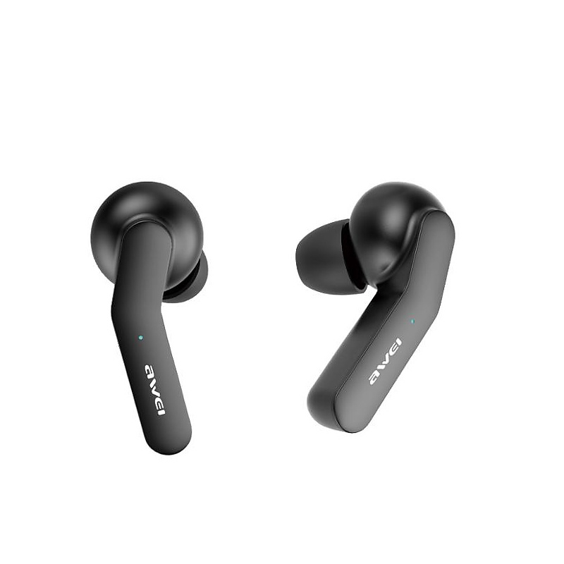 AWEI T10C trådlösa in-ear sport hörlurar, Bluetooth 5.0, svart